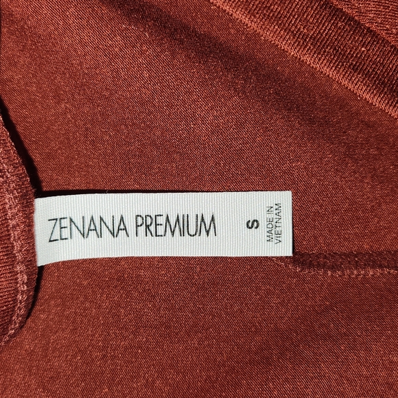 Fired Brick V-Neck Sleeveless Pocket Tunic | Small - Picture 4 of 5